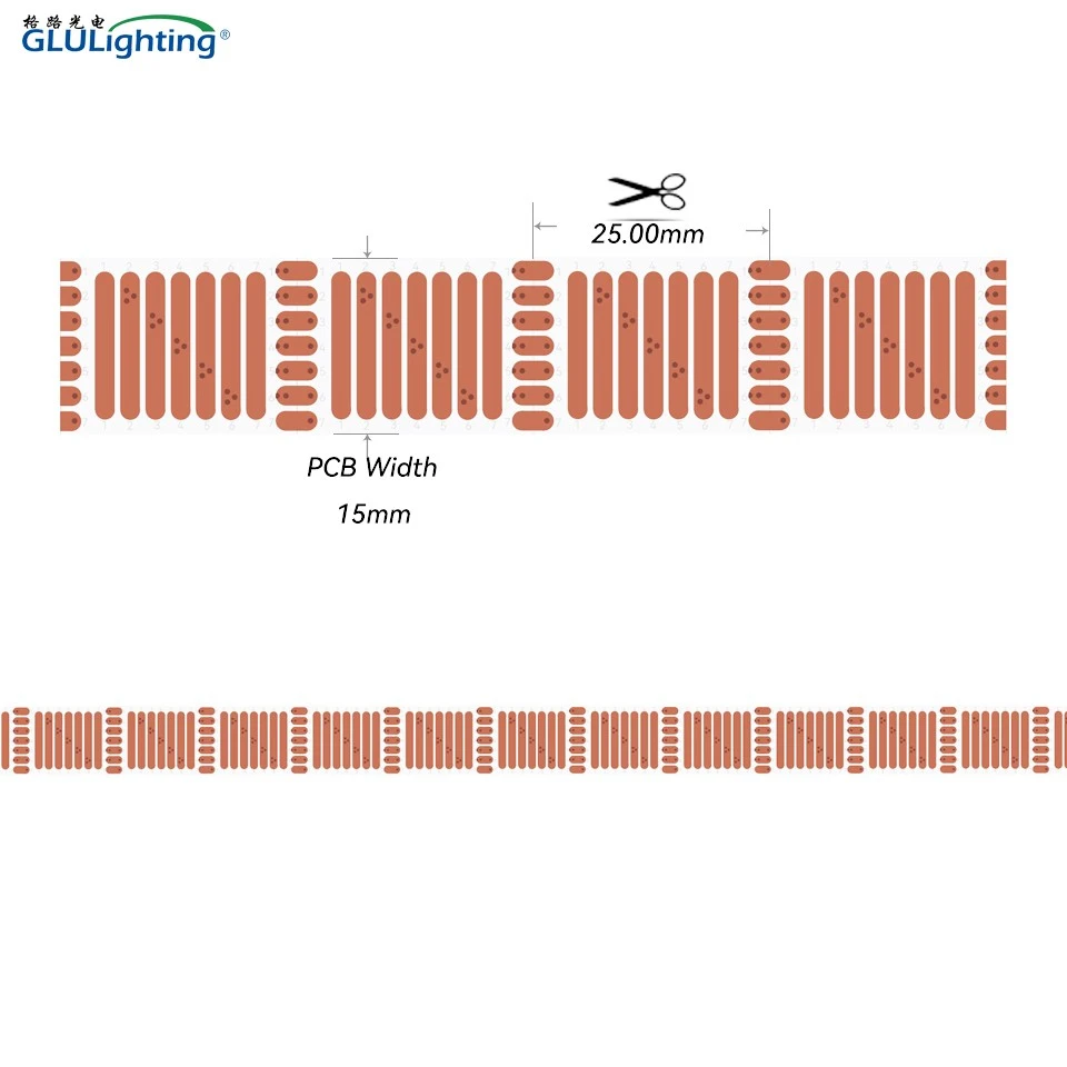 15mm Width 7 Wires Express Busbar For 15mm RGBACCT LED Strip