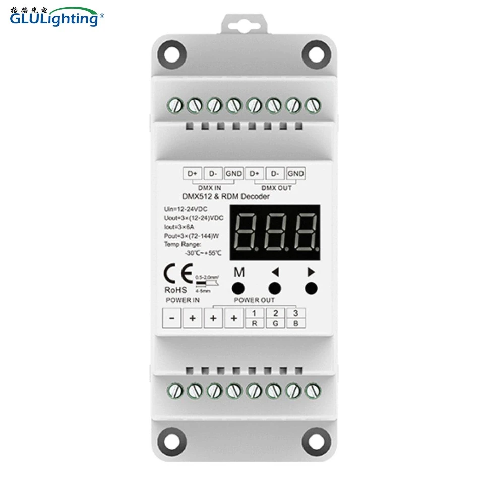 3 Channel CV DMX512 & RDM Decoder
