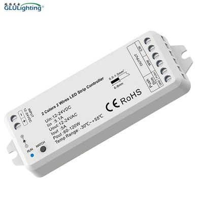 2 kolory 2 przewody RF sterownik ściemniacza LED