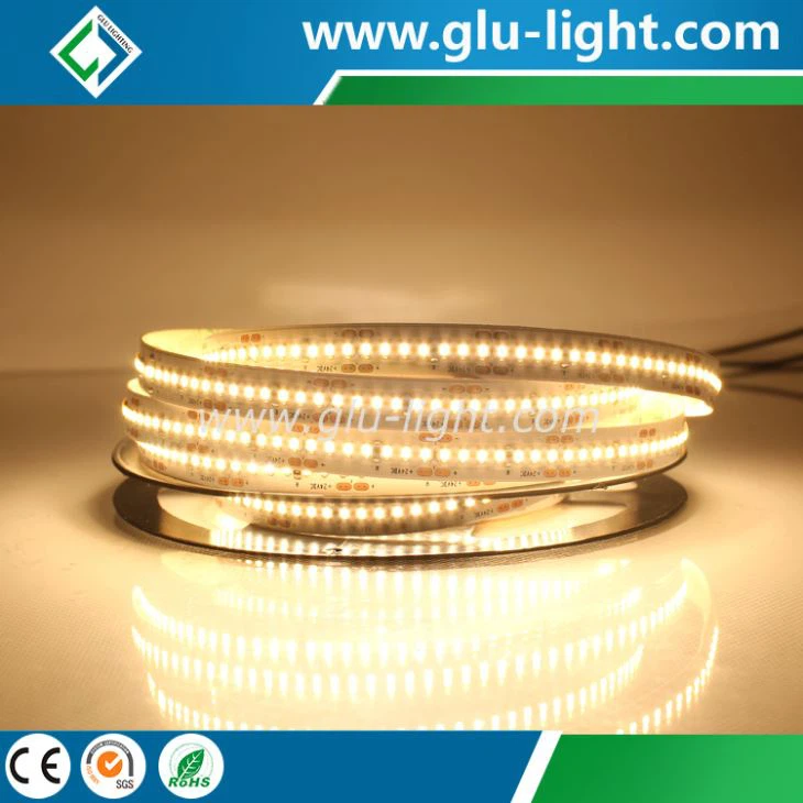 24V one row dot free 280leds/m 2216 led strip  high lumen led strip light for alu channel