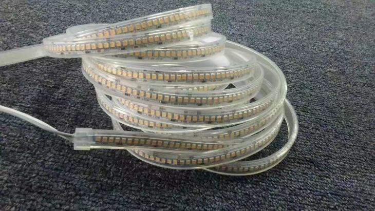 China New design high density dot free 3528 240 leds/m flexible led strip