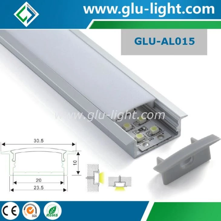 Alu profile aluminum extruded profile u shape led bar aluminium profile